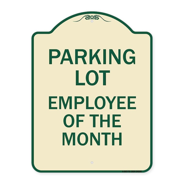 Employee of the Month Heavy-Gauge Aluminum Architectural Sign, 24" x 18", TG-1824-24105